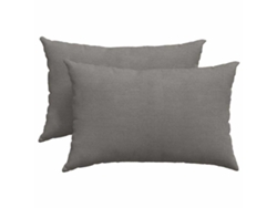 Cojines para sofá (2 unidades) - Gris claro, 60 x 40 cm, HARLANV1