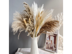 Decoración de hierba de pampa seca, flores secas naturales para decoración bohemia, decoración de mesa de boda, flores secas esponjosas a granel, longitud