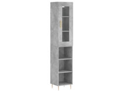 Aparador Alto VIDAXL Gris Madera contrachapada (34,5x34x180 cm)