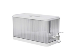 Dispensador de agua para refrigerador de gran capacidad con grifo antigoteo, hervidor eléctrico con base elevada para fiestas.