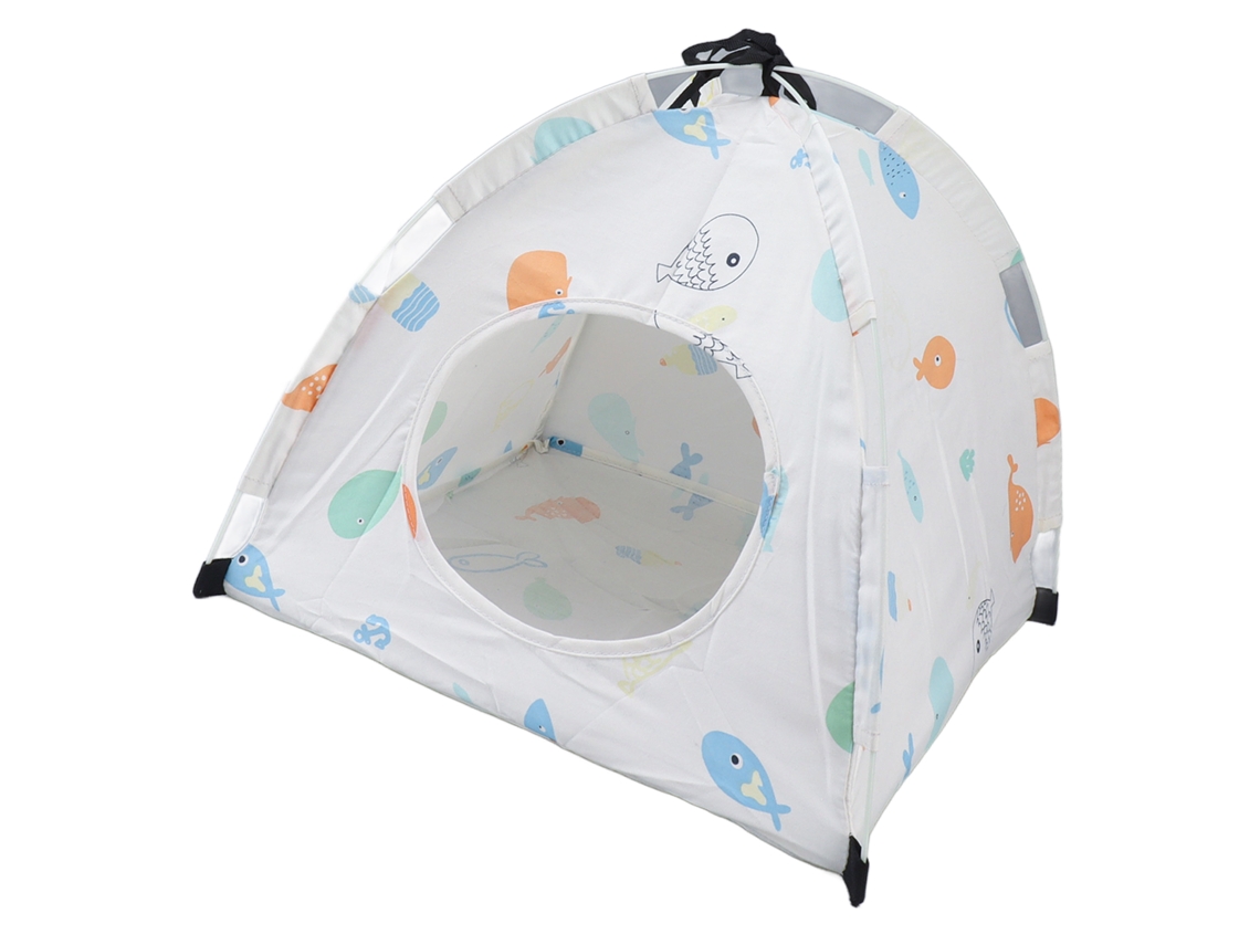 Tienda De Campaña Portátil, Plegable Y Lavable Para Mascotas, Con Estampado De Dibujos Animados, Ideal Para Gatos Y Animales Pequeños.