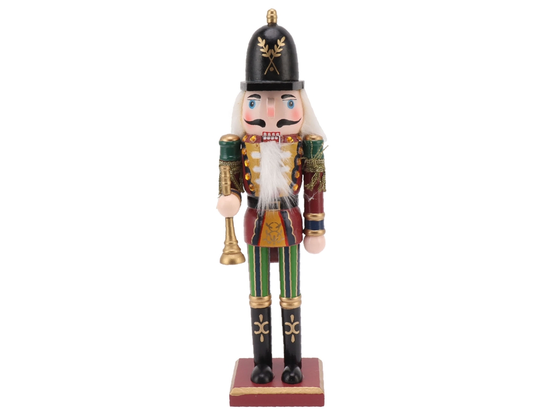 Muñeca de nogal estilo Baok, figura ornamental, regalo para la decoración del hogar, dormitorio u oficina - Trompeta