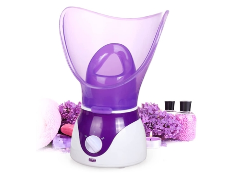 Inalador de vapor pessoal, sauna, vapor facial, névoa quente, hidratante, instrumento de beleza, roxo