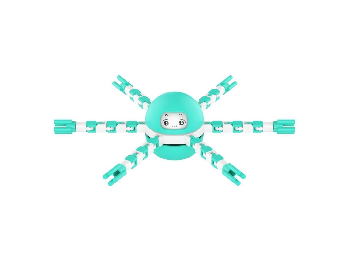 Ats-juguete Giróscopo Transformable Robot Cadena Diy Robótico Espiral Deformable Antiestrés Para Niños Y Adultos