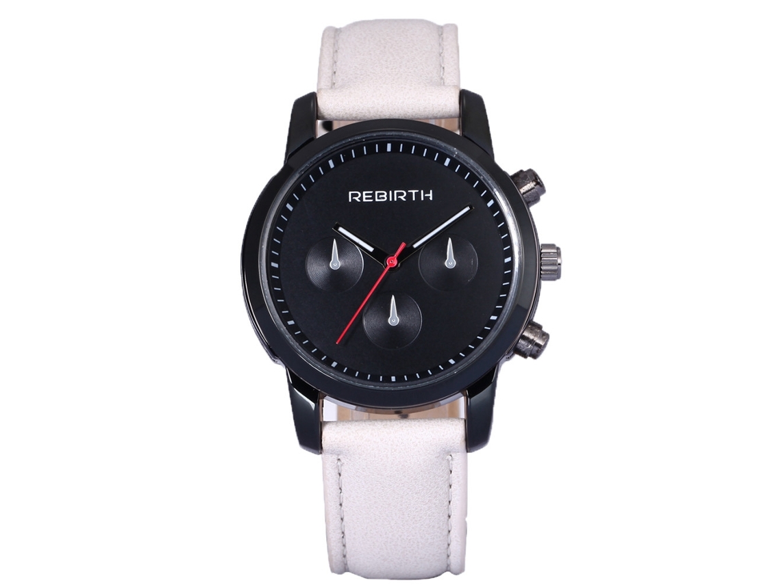 Reloj De Pulsera De Aleación Con Correa De Pu Dial Redondo Analógico Cuarzo (gris)