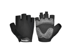 (black S) Spring Summer Button Guantes De Ciclismo, Costura De Silicona, Nuevos Guantes De Ciclismo Al Aire Libre De Medio Dedo