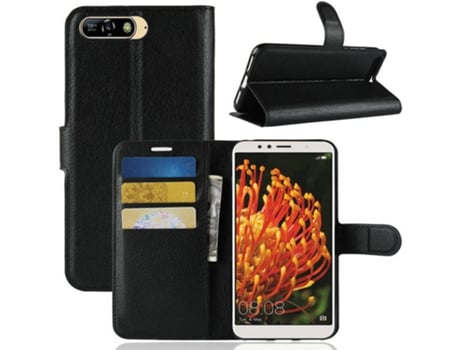 Carcasa Huawei Y6 (2018) Multi4you Libro Cartera Negro