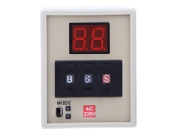 Relé temporizador digital Ah3-dm Modo dual 0,01 s-990 h AC220V
