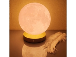 Lámpara De Terapia De Luz De Espectro Completo Glowing Horizon Con 10 000 Lux De Brillo Y Diseño De Luna Impreso En 3d Para Embellecer Tu Espacio.