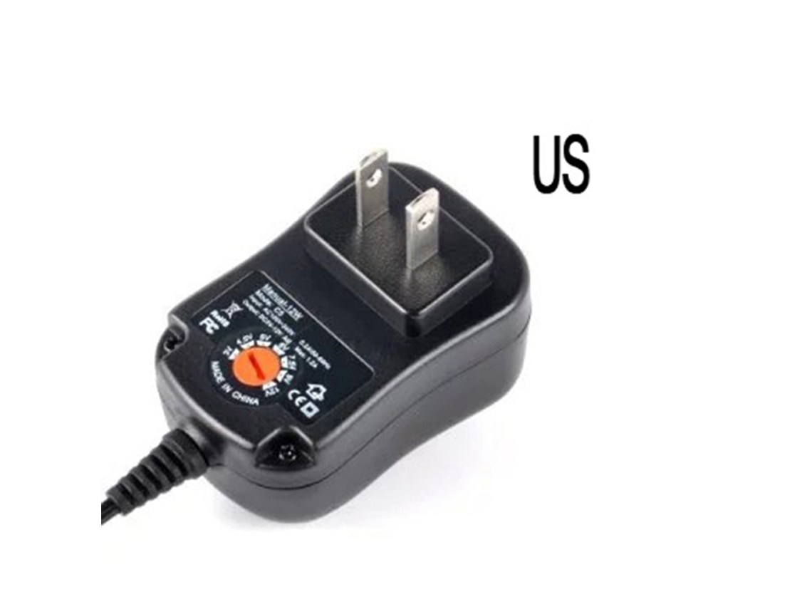 Adaptador de corriente CA/CC ajustable 100-240V 3V 12V 12W Universal