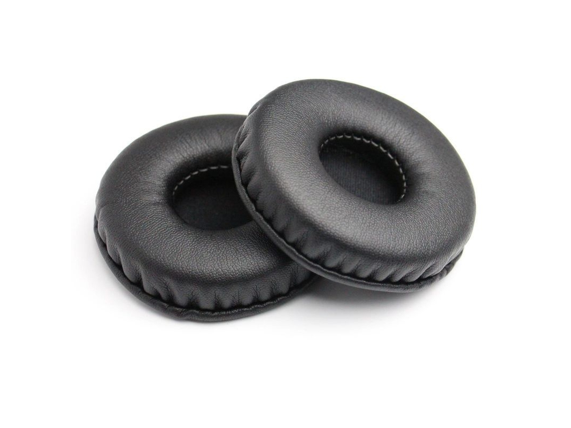 1 Par De Almohadillas Redondas De 75 Mm Para Auriculares, De Polipiel Y Espuma Viscoelástica Proteínica, Repuesto.