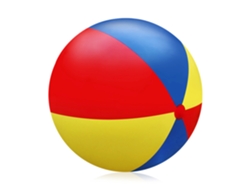 Balón inflable tricolor grande de 80 cm. Presa