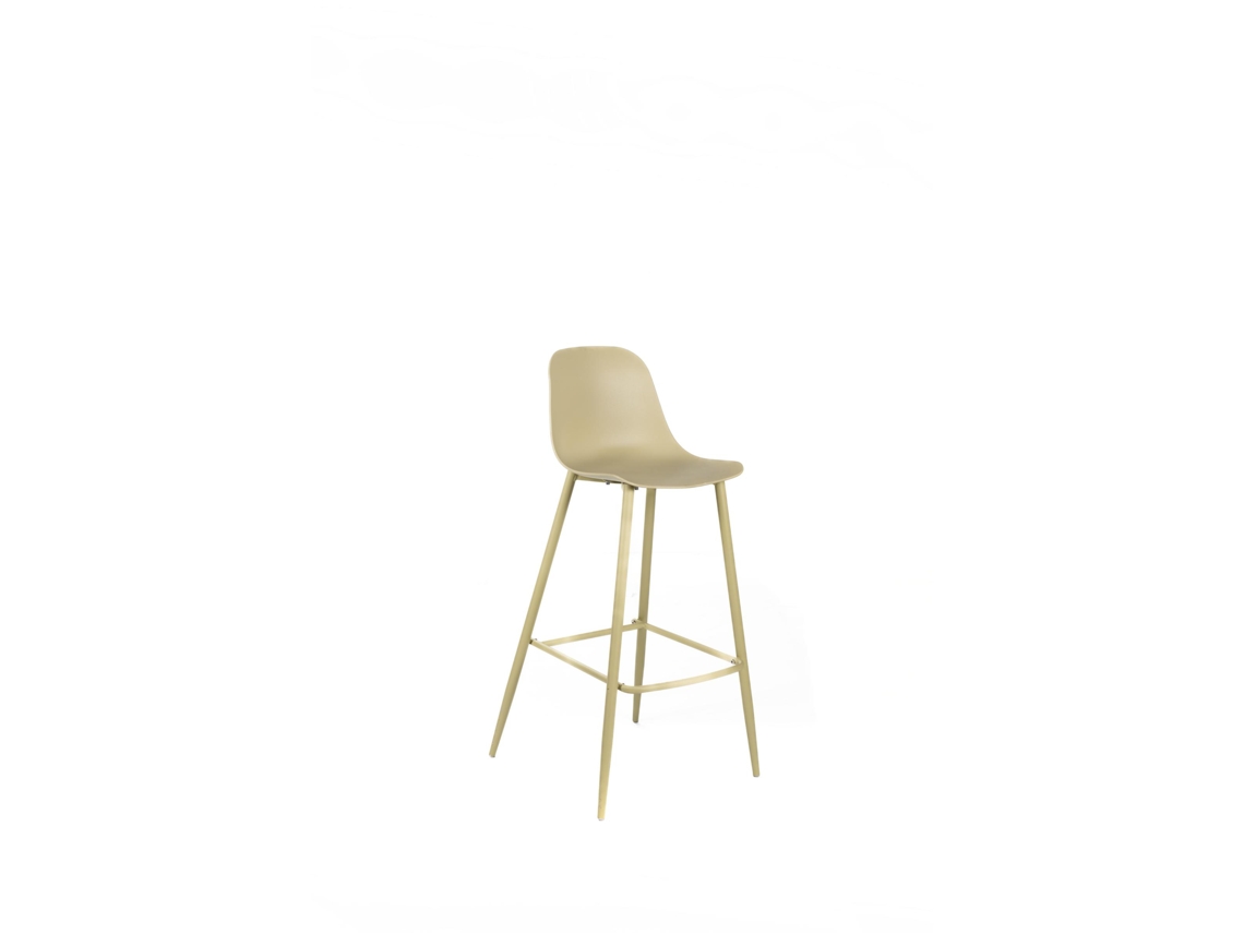 Taburete Frida en Polipropileno Amarillo Juego de 2 Piezas STONES