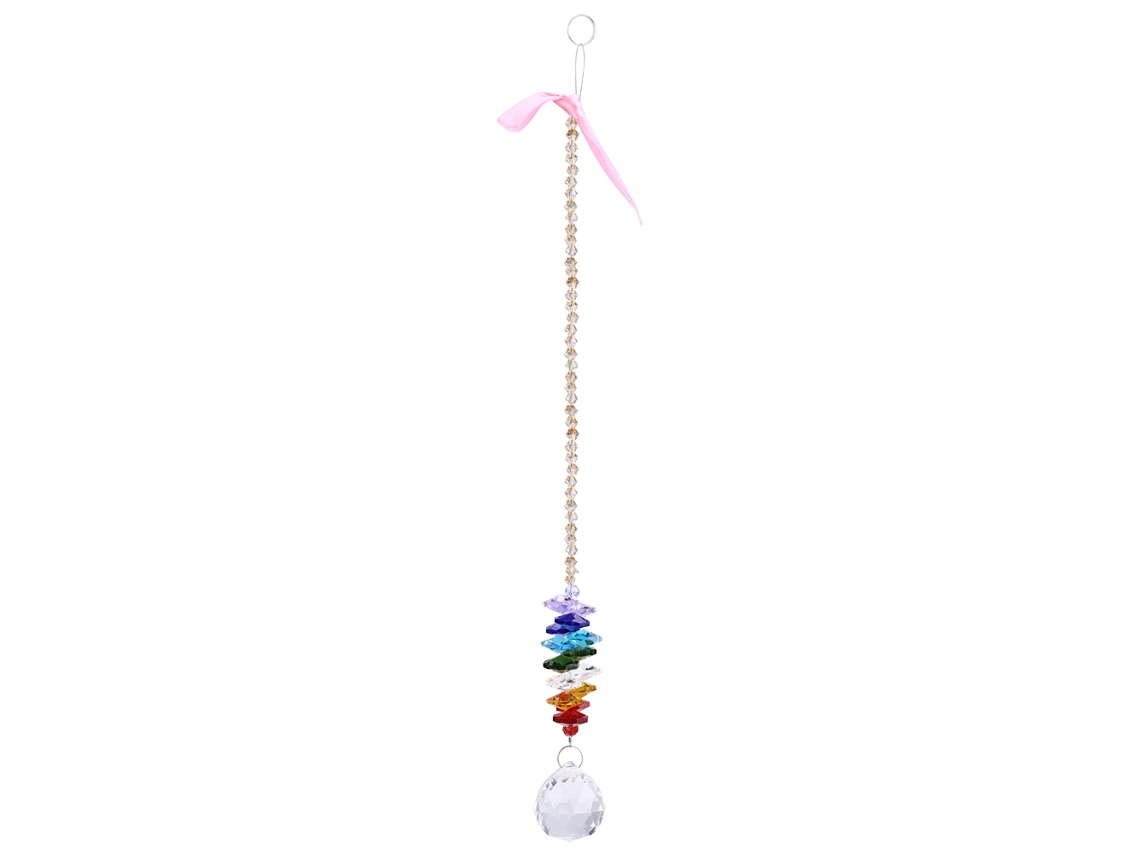 Colgante De Cristal K9 Con Arcoíris Para Decoración De Ventanas, Lámparas De Araña Y Proyectos De Bricolaje, 33 Cm