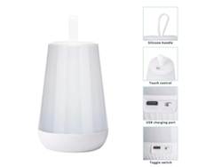 Lámpara De Cabecera Led Yizhood Regulable Multicolor Blanco