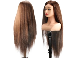 Cabeza De Maniquí De Entrenamiento Con Hombros, 71 Cm, Profesional, Cosmetología, Herramientas De Salón.