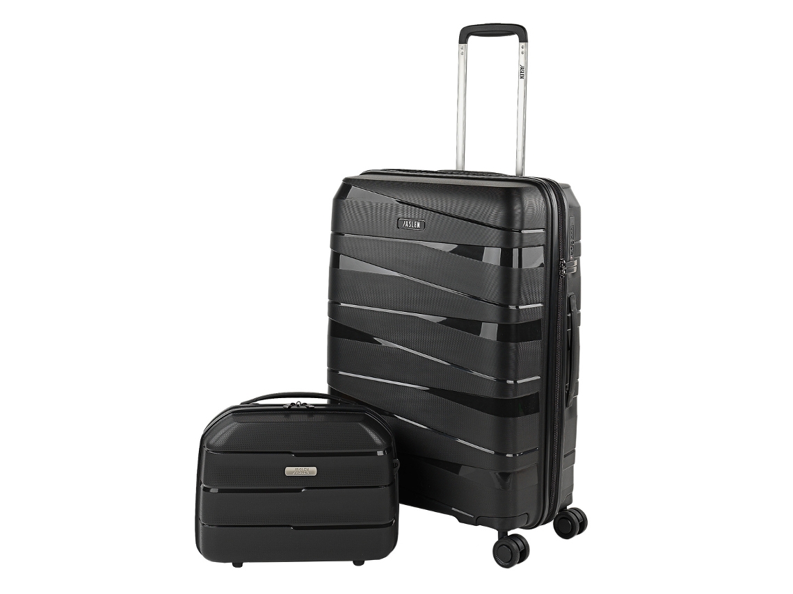 Juego De Maletas Rígidas Pp JASLEN Stuttgart negro (43X66x24 Cm - 58L)