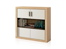 Bodeguero Nuka 2 puertas Cambria - Blanco 110 x 110 x 34,6 cm