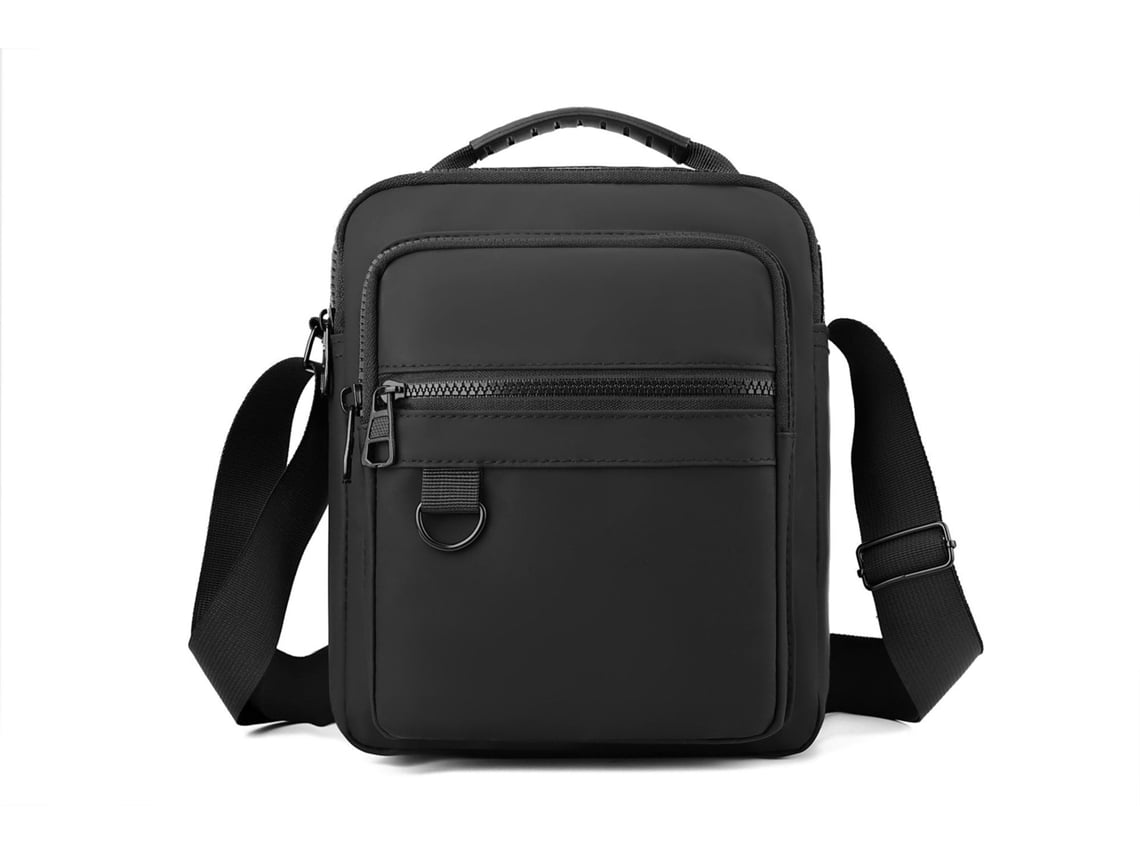 Bolso bandolera para hombre (negro), sencillo y elegante.