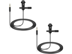 Micrófonos de solapa, paquete de 2, para DJI Mic 2 y transmisores Rode Wireless Pro/Wireless Go 2/II Hexinyigjly
