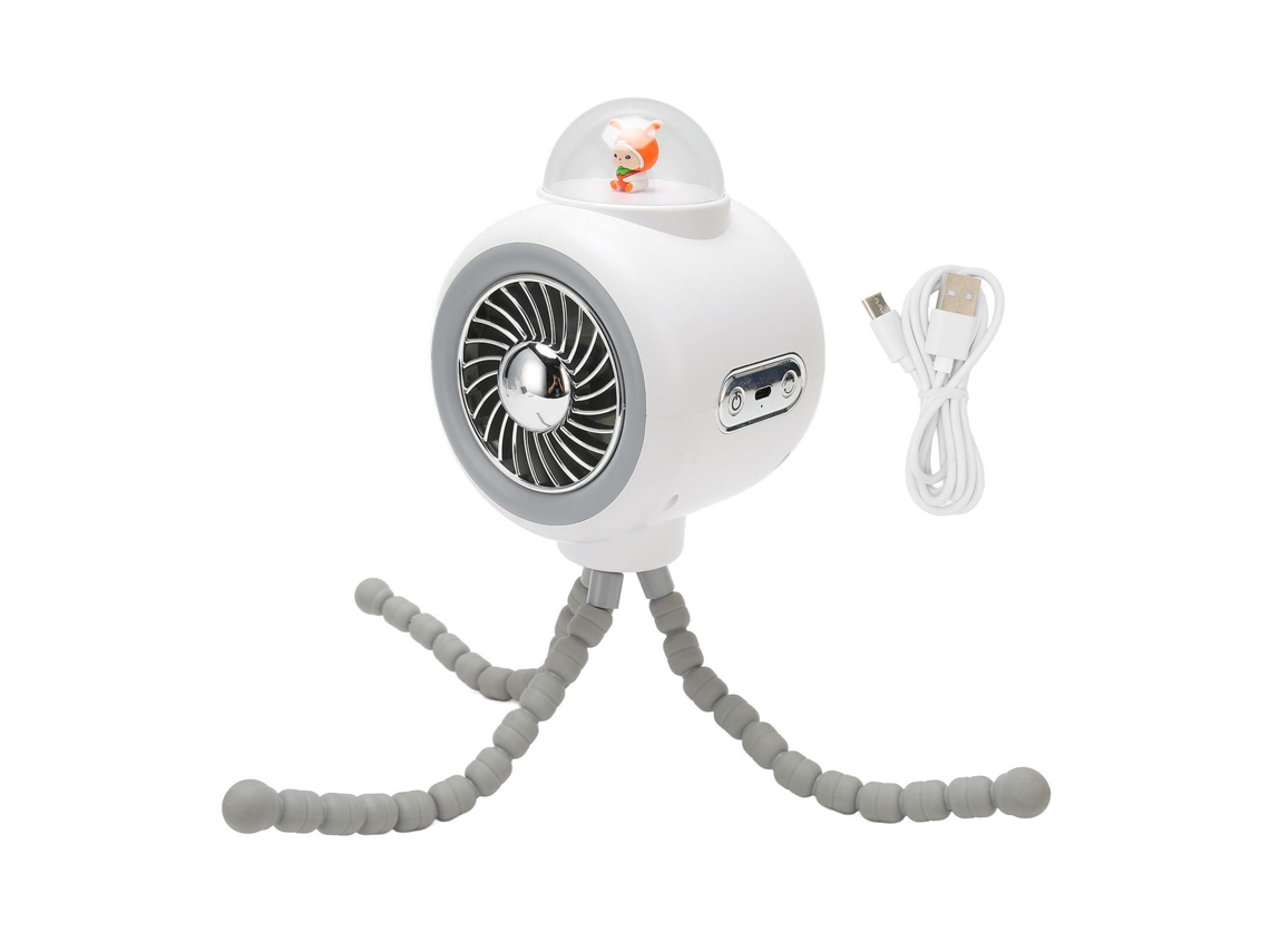 Ventilador Portátil Para Cochecito Con Trípode Flexible Recargable 4 Modos 120° Rotación Para Camping Deportes Al Aire Libre