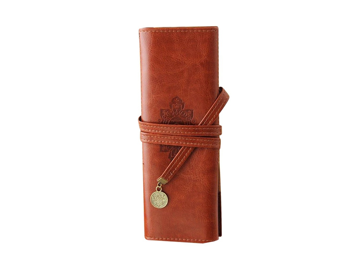 Malote sintético de Couro Canetas da atadura do estilo retro do vintage para lápis da composição