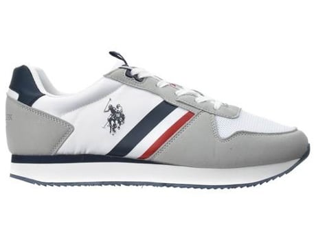 Zapatillas Deportivas U.S. POLO ASSN Nobil006Whi (Blanco, Gris - Material Sintético- 43)