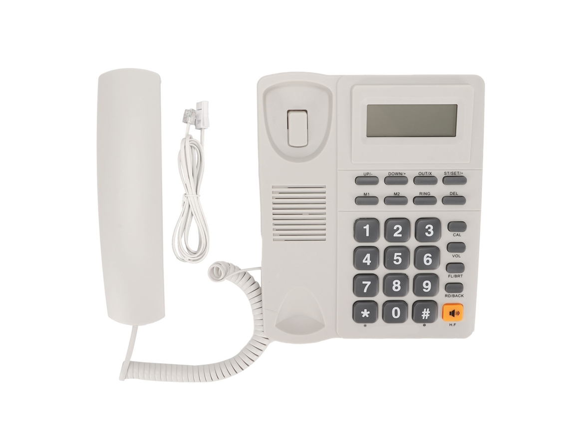 Telefone Fixo Com Fio Redução De Ruído Marcação Rápida Identificação De Chamadas Para Escritório Branco Kx T890cid