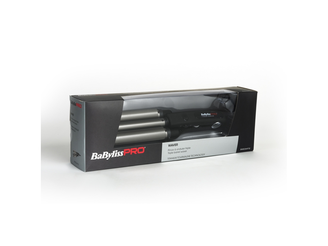 Babylisspro Triple Waver Rizador de Pelo Caliente Negro 125W 2.7M