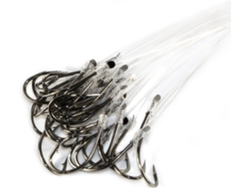 Juego De 25 Anzuelos Pesca Con Línea Acero Alto Carbono, Púas 8 A 16 Libras, Accesorios (tamaño: 12 Libras).