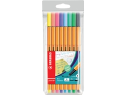 Bolígrafos Fineliner STABILO Point 88 Punta Fina (Várias colores pastel)