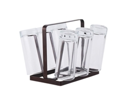 2026da-estantáreo De Secado Para Vasos De Cocina Con 6 Ganchos Organizador Estante Compacto Resistente Al Óxido