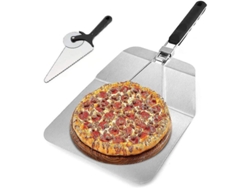 2026altiro-parkarma - Paquete De 2 Cucharas Para Pizza De Aluminio Antiadherente, De 30 Y 35 Cm, Con Mango Plegable.