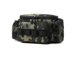 (negro 3) Bolsa De Pesca Con Riñonera Y Bandolera, Bolsa Multifuncional Para Acampar Al Aire Libre