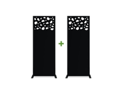 Conjunto de 2 paneles decorativos SUNNY Black H.160cm motivos