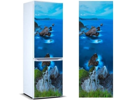 Vinilo Frigorífico OEDIM Costa Azul (Multicolor - 200x60cm - Vinilo Adhesivo)
