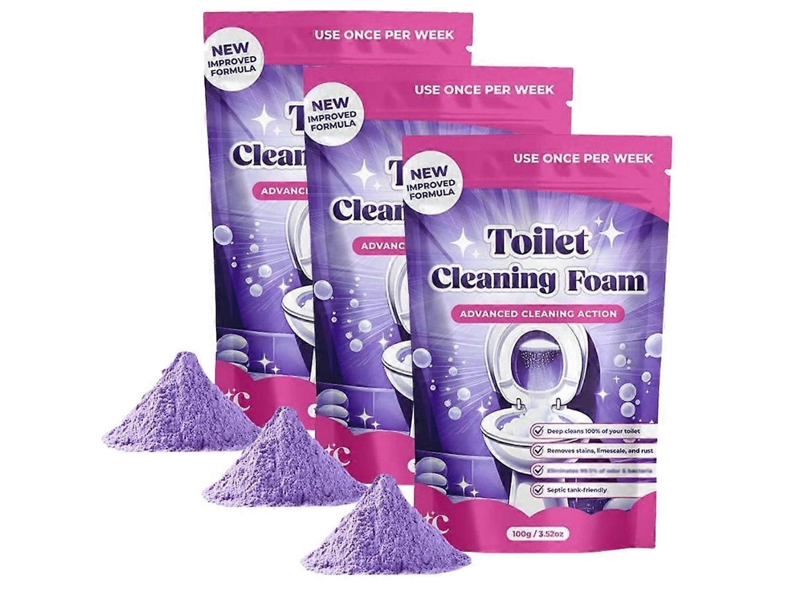 1-3x Espuma Limpadora De Vasos Sanitários Fizzclean Para Banheiro Brilhante E Limpo
