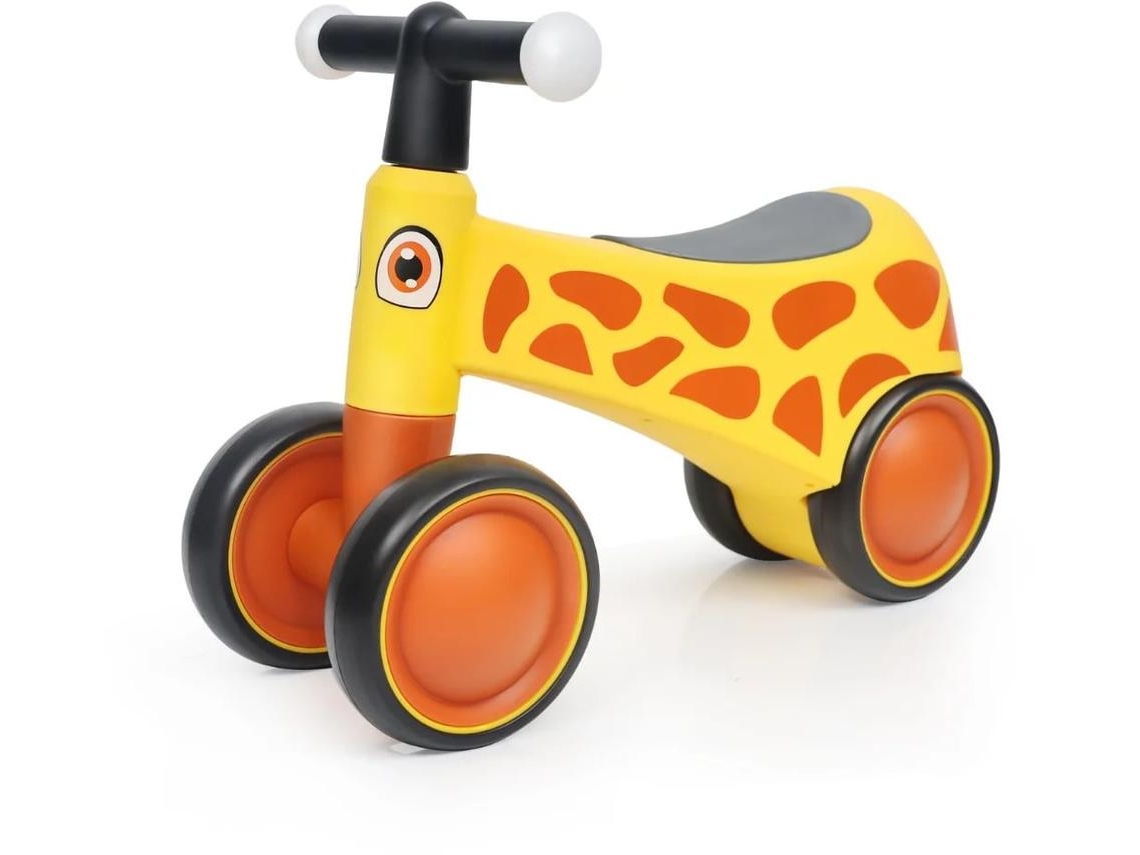 Bicicleta Sin Pedales Niños - 1 A 3 Años - Luces Led - Amarillo