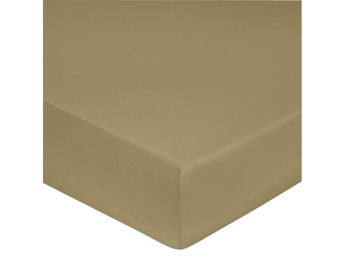 Sábana Bajera BLANC AVENUE  (140 x 190 cm - 100% Algodón - Beige)