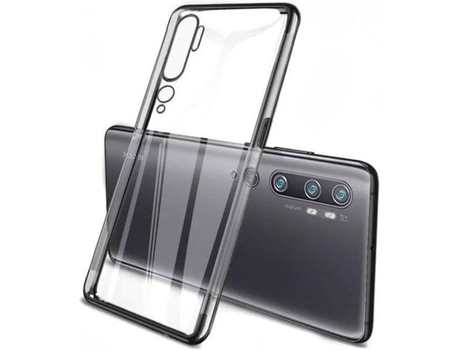 Carcasa Xiaomi Mi Note 10 LMOBILE Transparente - Negro