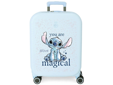 DISNEY Maleta De Cabina ABS Rígida Stitch You Are Magical Azul