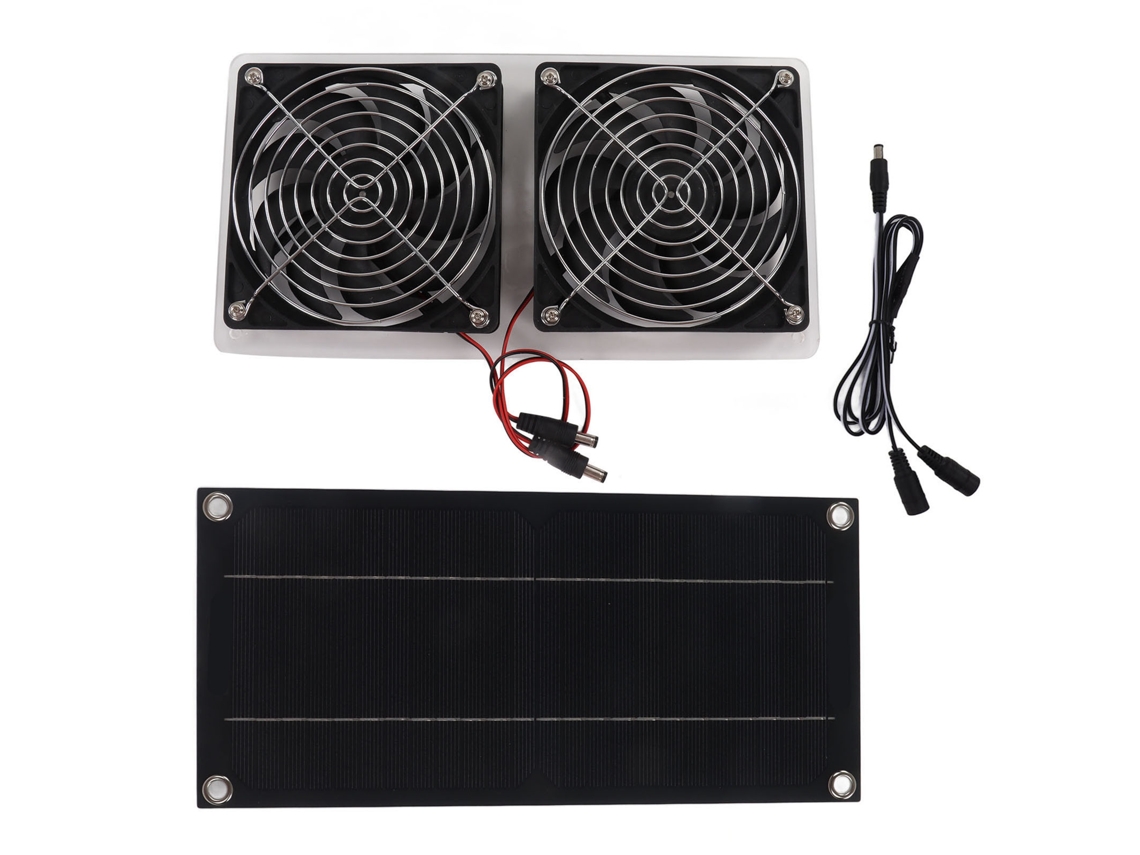 Kit De Ventilador Extractor Solar De 100 W Y 12 V, Panel Único, Impermeable, Portátil Para Exteriores.