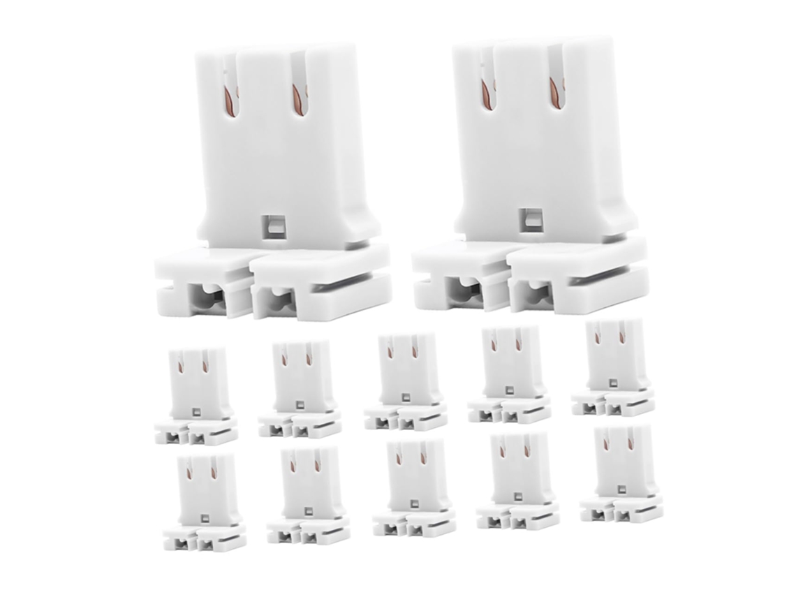 Adaptador De Portalámparas Fluorescente En Forma De U De 12 Piezas Para Tubos Fluorescentes