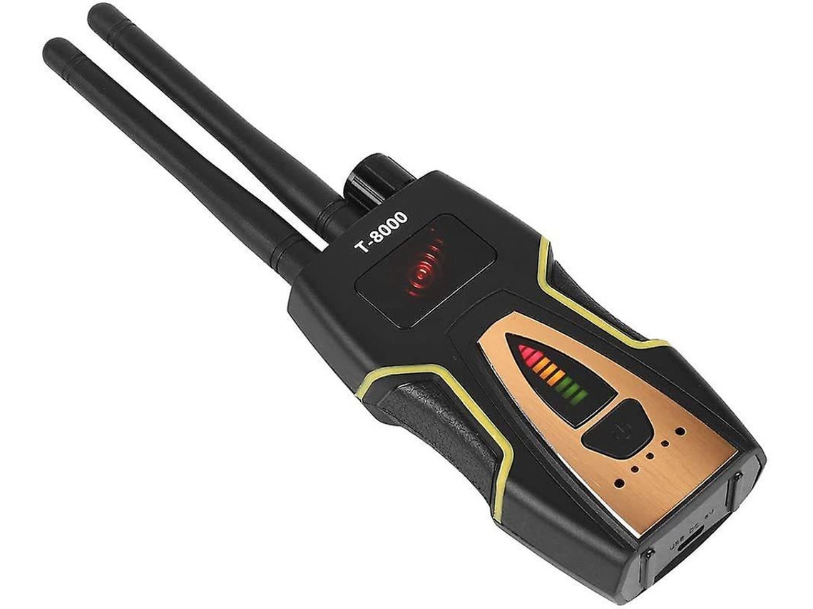 Detector Rf T 8000 Detecta Insectos Inalámbricos, Cámaras Ocultas, Localiza Escucha GSM. Yizhood (negro)