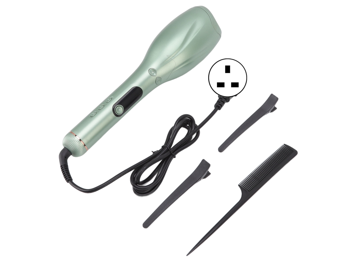 Plancha De Rizado Automática Cerámica De Calentamiento Rápido Para Cabello Largo Y Corto 110-240v Plug Uk