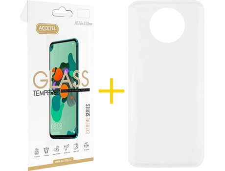 Kit Funda + Protector de Pantalla Xiaomi Redmi Note 9T ACCETEL Liso (Transparente)