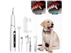 Escova De Dentes Ultrassônica Para Cães E Gatos, Removedora De Placa Bacteriana Com 3 Modos De Limpeza, Recarregável. Kit Para Limpeza Dos Dentes