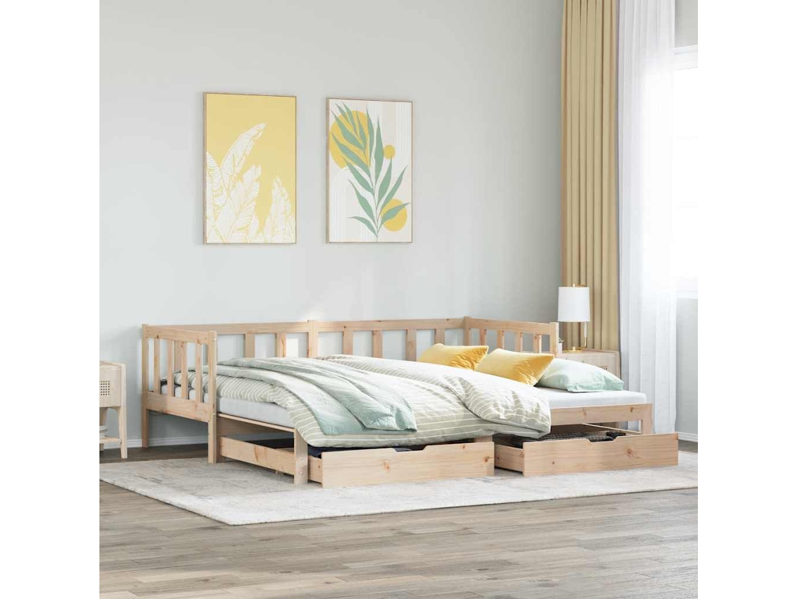 Sofá Cama Nido Con Cajones Sin Colchón 90x200 Cm
