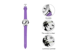 Reloj de cuarzo GOKOCO con estampado de bruja
