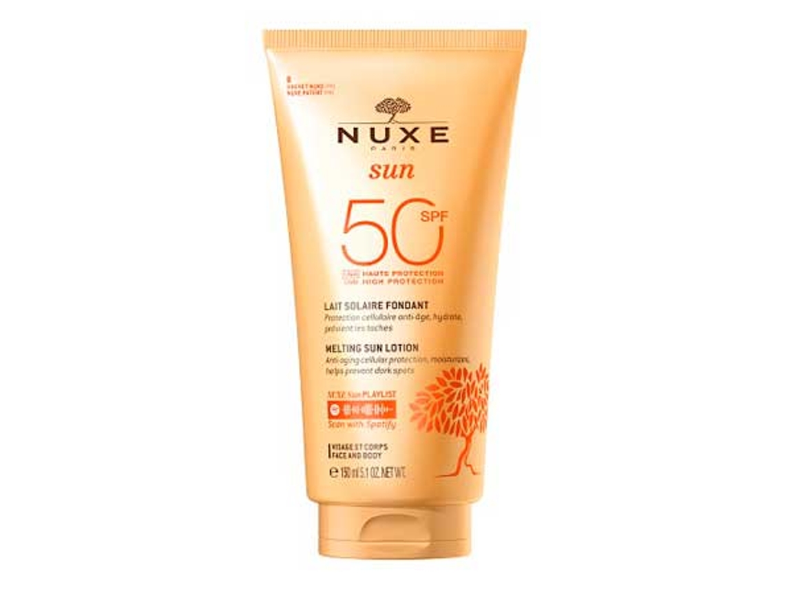 Nuxe - Nuxe sun melting milk SPF50 de alta proteção 150 ml de creme